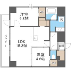 AFFLUENCE難波EASTの物件間取画像